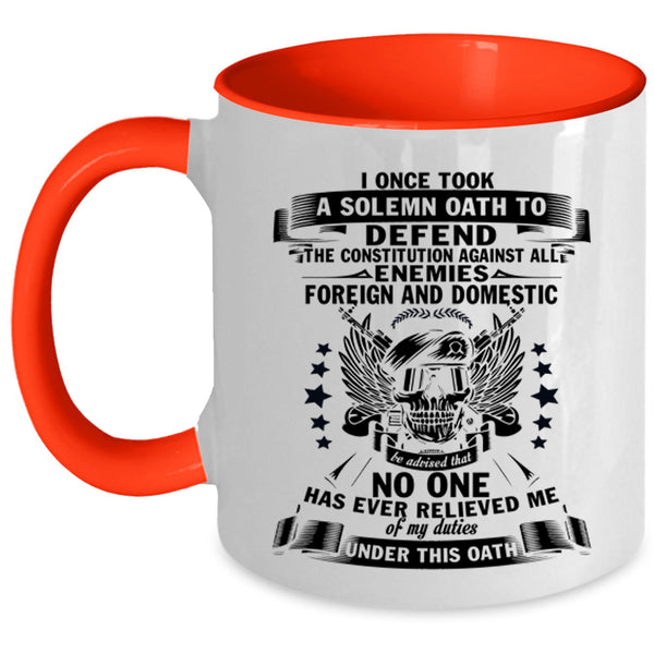 Cute Gift For Veteran Coffee Mug, Cool Veteran Accent Mug