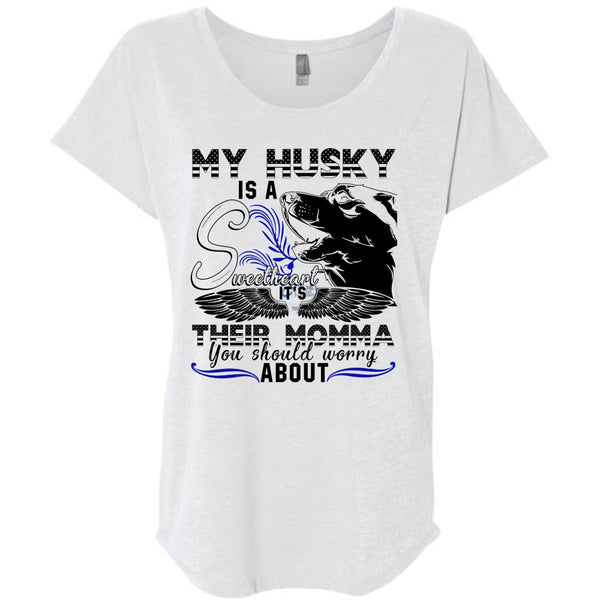 My Husky Is A Sweetheart T Shirt, I Love Husky T Shirt, Awesome T-Shirts