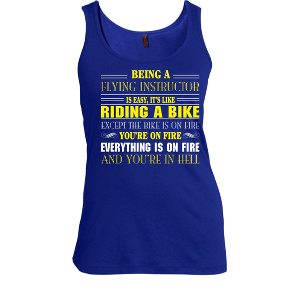Being A Flying Intructor Shirt, It's Like A Riding A Bike Shirt
