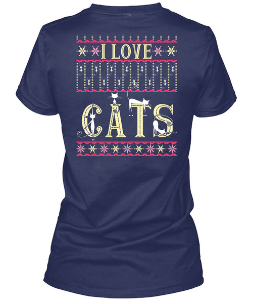 I Love Cats T Shirt, This Girl Loves Christmas T Shirt