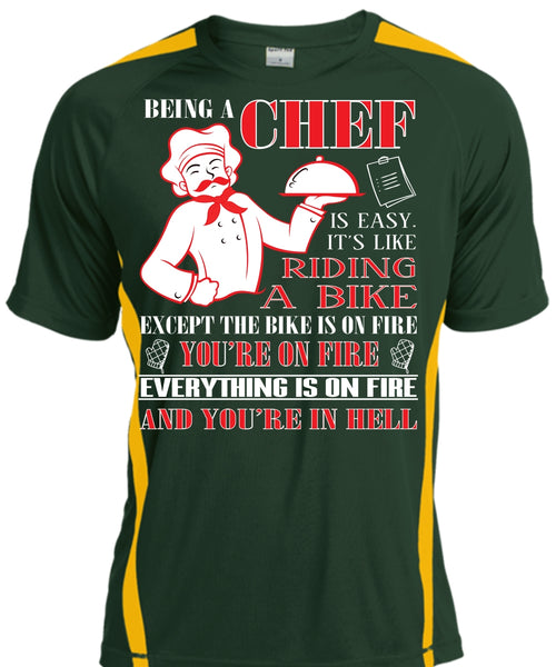 Being A Chef Is Easy T Shirt, It's Like Riding A Bike T Shirt