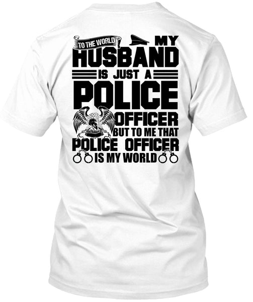 A black t-shirt with the shopify logo