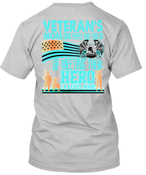 Veteran's Mom T Shirt, I Love Veteran T Shirt