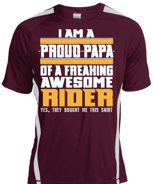 I Am A Pround Papa Of A Freaking Awesome Rider T Shirt, Father's Day T Shirt