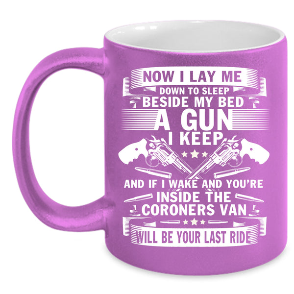 Now I Lay Me Down To Sleep Coffee Mug, Coroners Van Coffee Cup