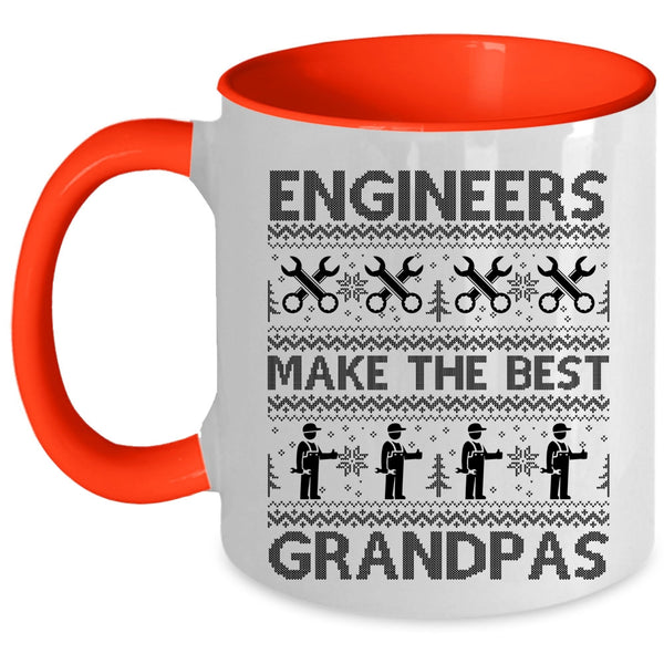 Funny Christmas Coffee Mug, Engineers Make The Best Grandpas Accent Mug
