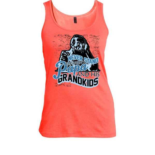 Never Stand Between T Shirt, Gift For Papa Tank Top