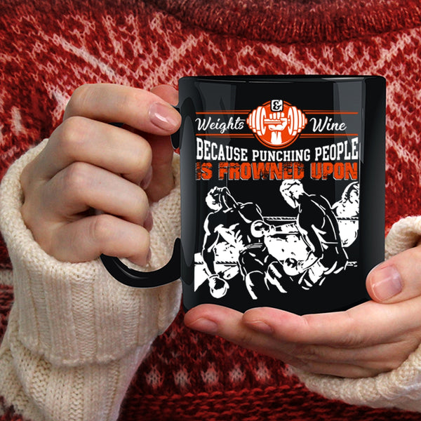 Weights Wine Coffee Mug, Cool Gift For My Son Coffee Cup