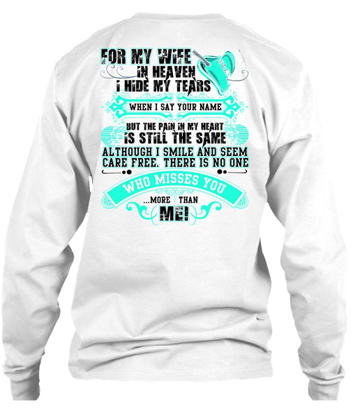 For My Wife In Heaven T Shirt, I Love Husband T Shirt