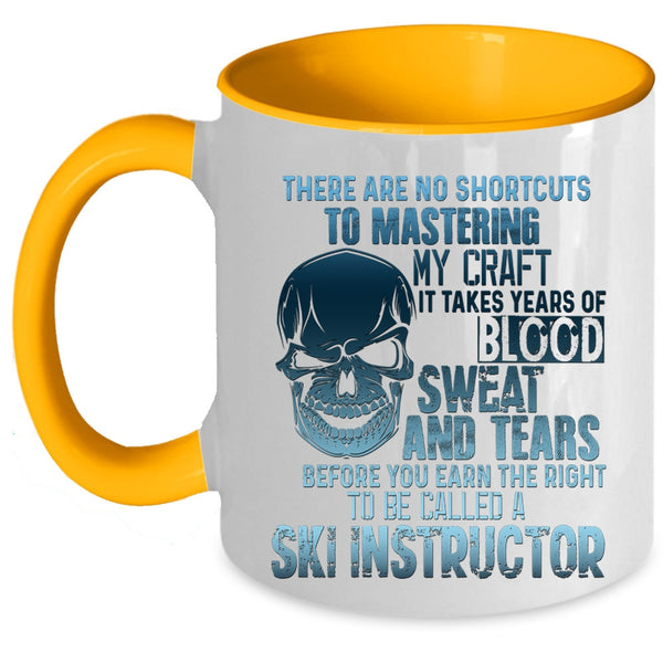 Awesome Ski Instructor Coffee Mug, To Be Called A Ski Instructor Accent Mug