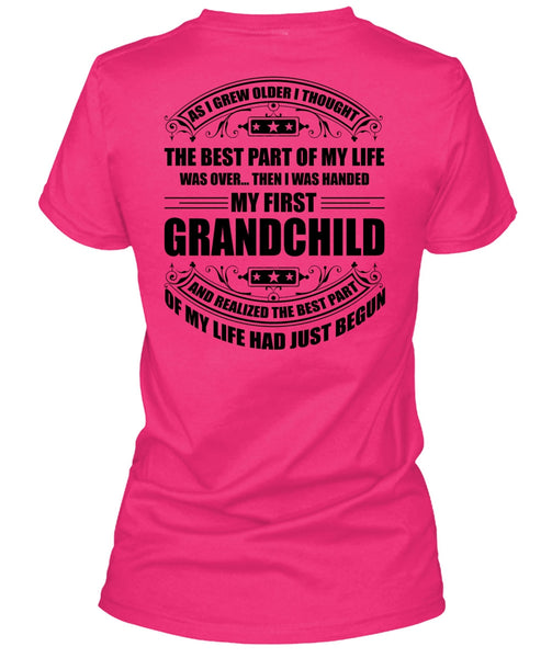 I Was Handed My First Grandchild T Shirt, I Love Baby T Shirt