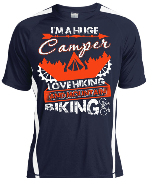 I'm A Huge Camper T Shirt, Mountain Biking T Shirt, Cool Shirt