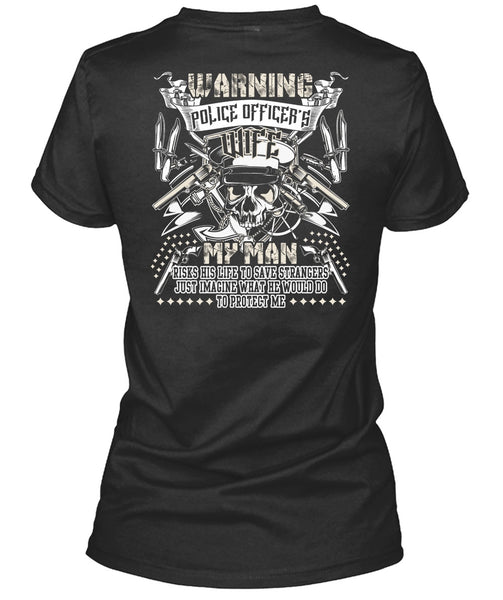 A black t-shirt with the shopify logo