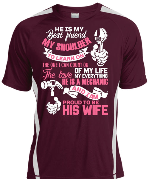 Proud To Be His Wife T Shirt, He Is My Best Friend T Shirt, Cool Shirt