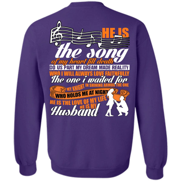 He Is My Husband T Shirt, I Love Husband Sweatshirt