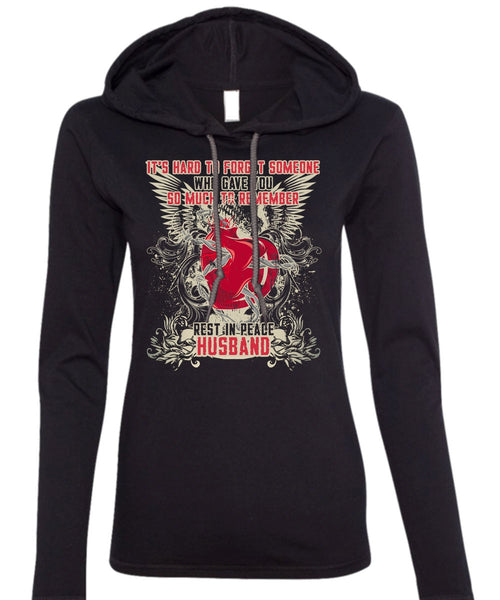 Rest In Peace Husband T Shirt, Being A Husband T Shirt (Anvil Ladies Ringspun Hooded)