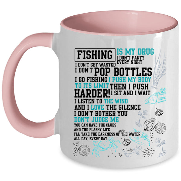 Cool Fisher Coffee Mug, I Go Fishing Accent Mug