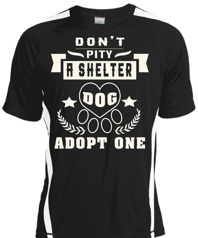 A black t-shirt with the shopify logo