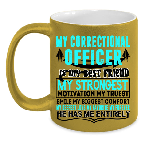 My Husband Coffee Mug, My Correctional Officer Accent Mug