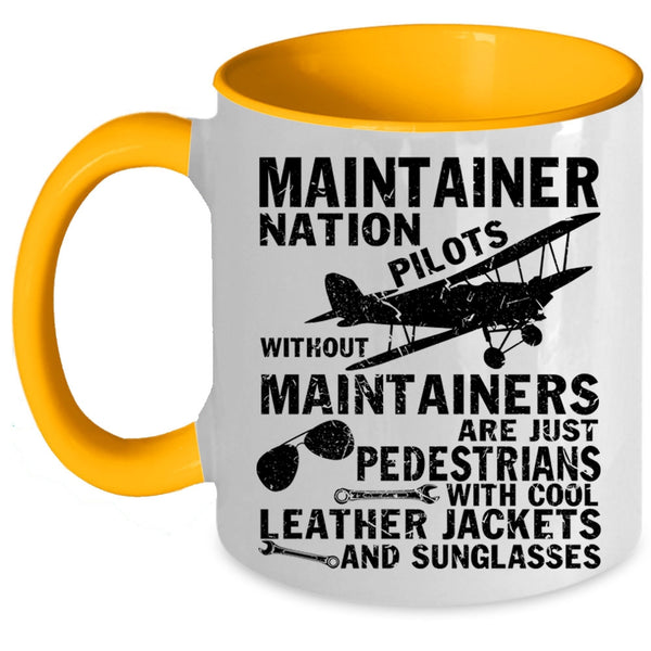 Cool Pilots Coffee Mug, Maintainer Nation Pilots Accent Mug