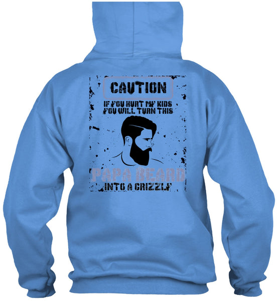 Papa Beard Into A Grizzly T Shirt, I Love Papa T Shirt