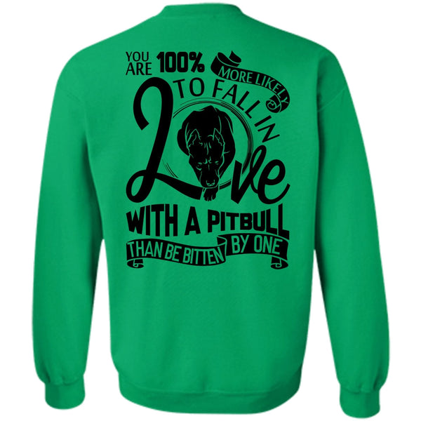 I Love Dog T Shirt, Fall In Love With A Pit Bull Sweatshirt