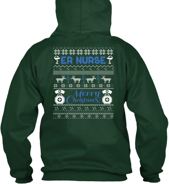 ER Nurse Merry Christmas T Shirt, Being A Nurse T Shirt
