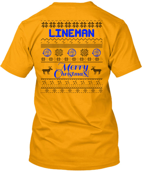 Lineman Merry Christmas T Shirt, I Love Lineman T Shirt
