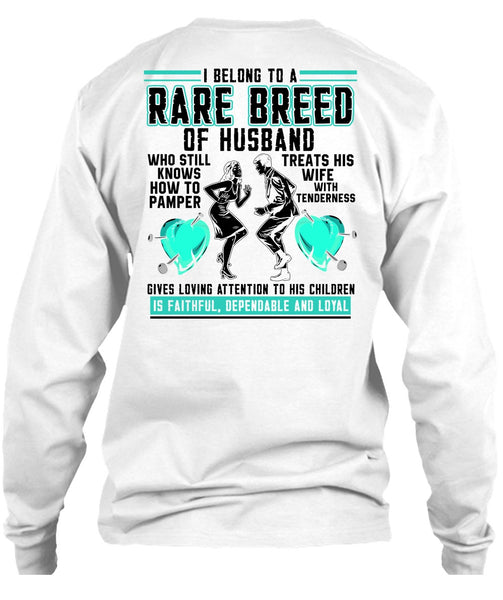 Rare Breed Of Husband T Shirt, I Love Husband T Shirt