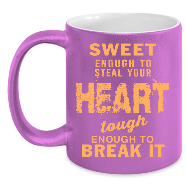 Sweet Enough To Steal Your Heart Coffee Mug, Cool Couple Coffee Cup