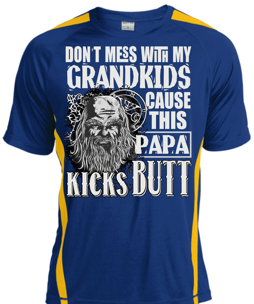 Don't Mess With My Grandkids T Shirt, This Papa Kicks Built T Shirt, Cool Shirt