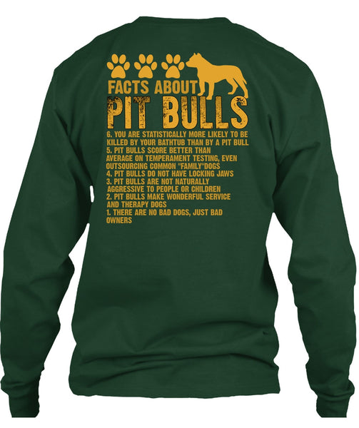Facts About Pit Bulls T Shirt, There Are No Bad Dogs T Shirt