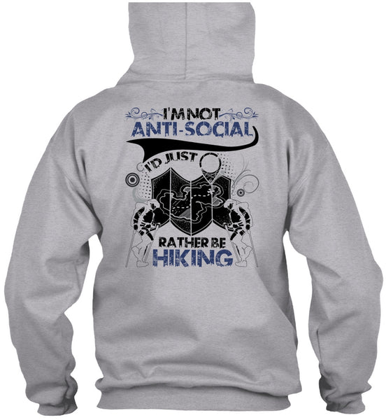 I'd Just Rather Be Hiking T Shirt, I Love Hiking T Shirt