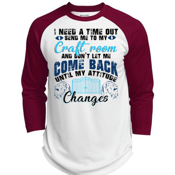 Send Me To My Craft Room T Shirt, I Love My Cat T Shirt, Awesome T-Shirts  (Polyester Game Baseball Jersey)