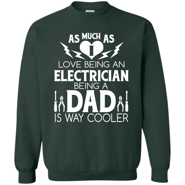 Being A Dad Is Way Cooler T Shirt, I Am An Coolest Electrician Dad Sweatshirt