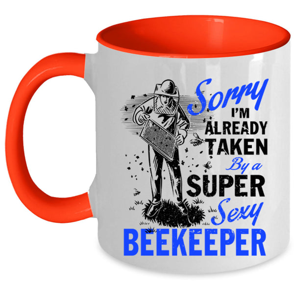 Marrying Coffee Mug, I'm Already Taken By A Beekeeper Accent Mug