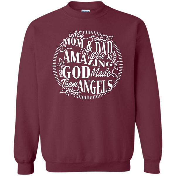 God Made Them Angels T Shirt, Coolest Mom And Dad Sweatshirt