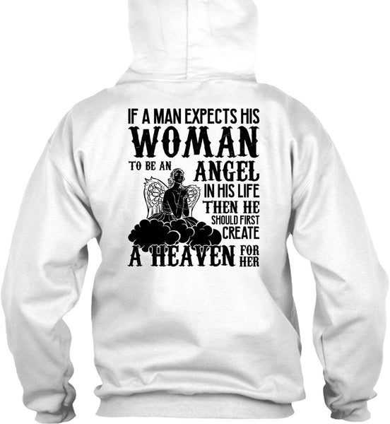 Woman To Be An Angel T Shirt, I Love Wife T Shirt