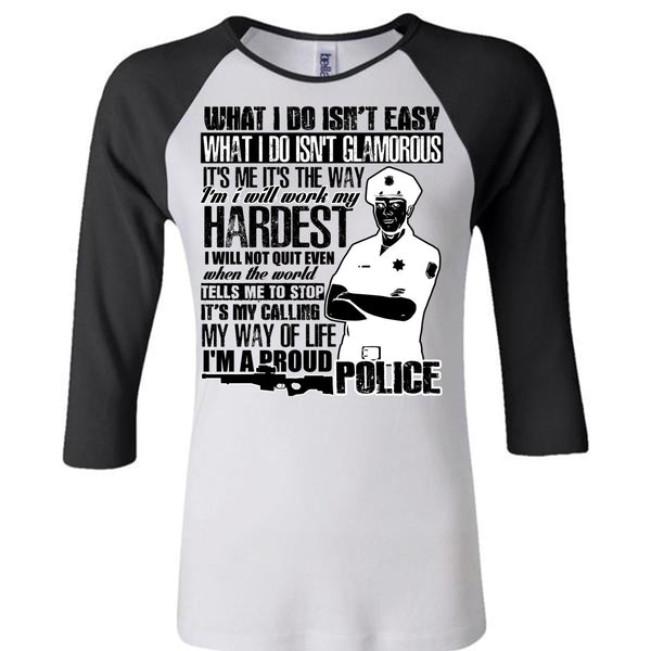 I'm A Proud Police T Shirt, I Love Police T Shirt, Awesome T-Shirts