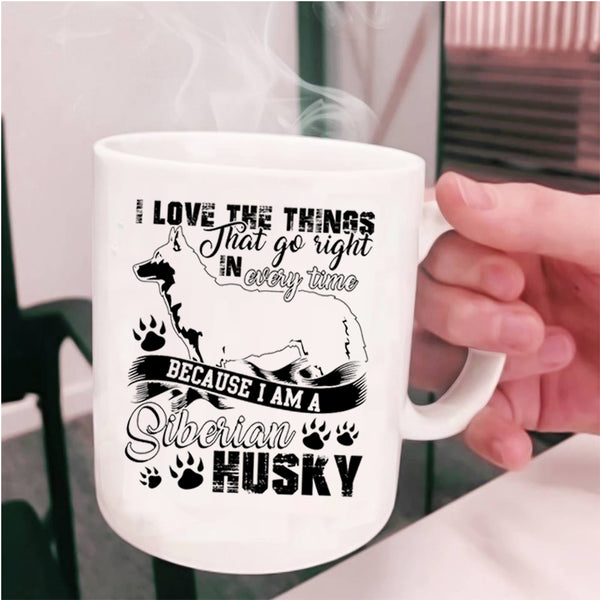 Cute Siberian Husky Coffee Mug, I Am A Siberian Husky Cup