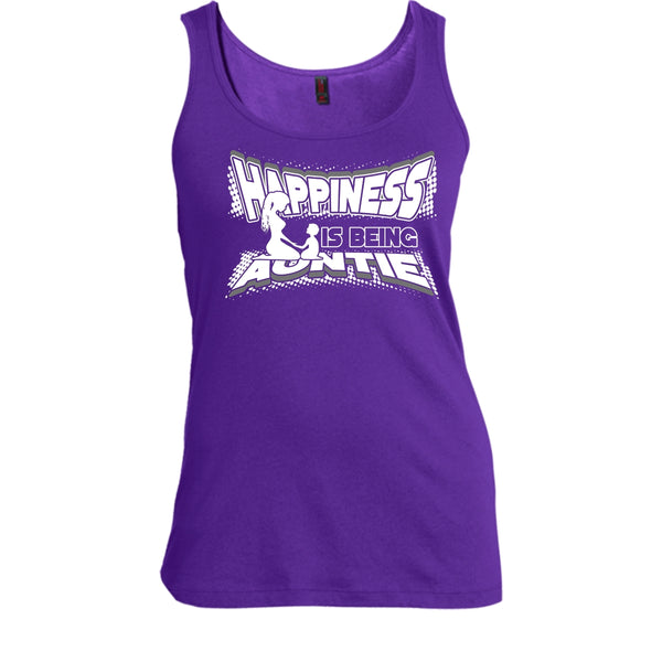 Happiness Is Being Autie T Shirt, Coolest Auntie Tank Top