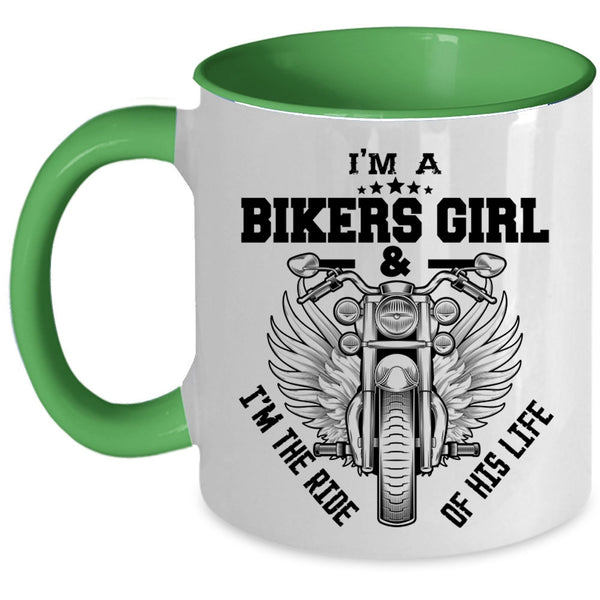 I'm The Ride Of His Life Coffee Mug, I'm A Bikers Girl Accent Mug