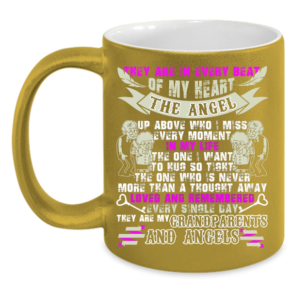 They Are My Grandparents And Angels Coffee Mug, My Family Coffee Cup