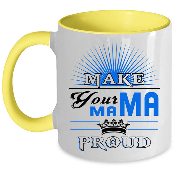 Awesome Mama Coffee Mug, Make Your Mama Proud Accent Mug