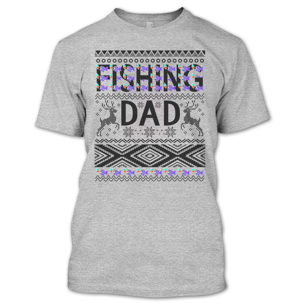 Fishing Dad T Shirt, Merry Christmas Gift T Shirt