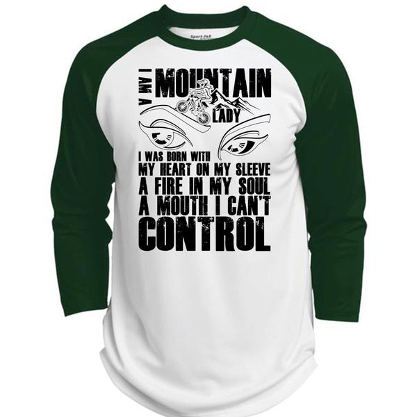 I Am A Mountain Lady T Shirt, I Love Mountain T Shirt, Awesome T-Shirts  (Polyester Game Baseball Jersey)