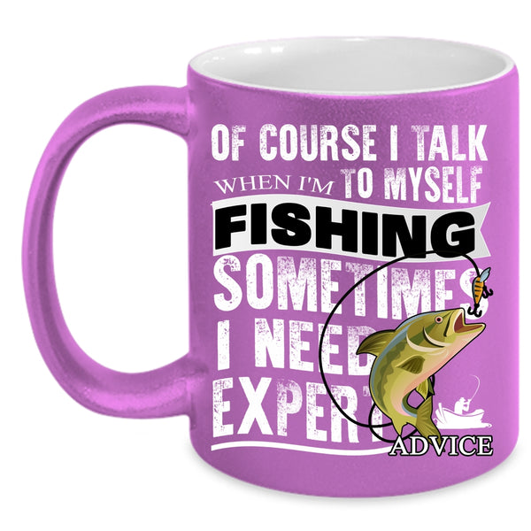 When I'm Fishing Coffee Mug, Funny Gift For Fisher Coffee Cup