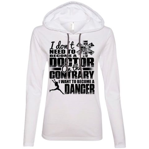 A black t-shirt with the shopify logo