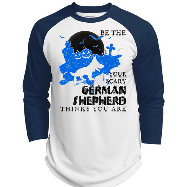 Your Scary German Shepherd Think You Are T Shirt, This Girl Loves Christmas T Shirt, Awesome T-Shirts  (Polyester Game Baseball Jersey)