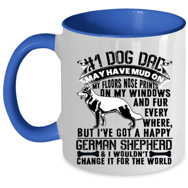 I've Got A Happy German Shepherd Coffee Mug, Dog Dad Accent Mug